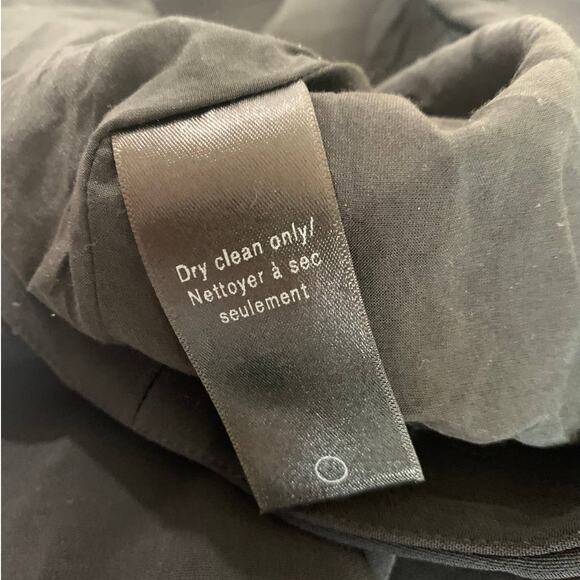 Rag & Bone Alma Boxy Tuxedo Sleeveless V Neck Lined Crop Top Tank Black Medium - Picture 10 of 11